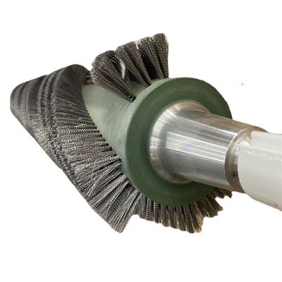 Industrial Strong Wear-Resistant Rust Removal Winding Brush Roller Spiral Wire Planting