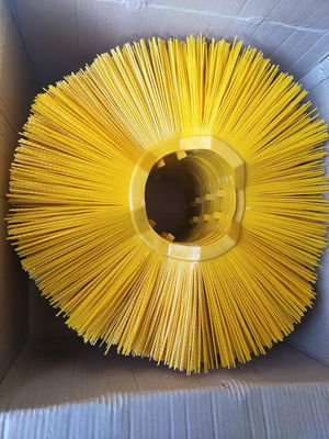 Flat/Convoluted Snow Sweeper Ring Brushes Plate Poly Wafer Broom Road Street Sweeper Brush