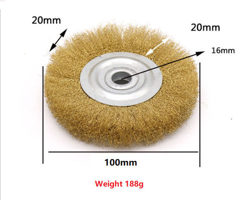 Parallel Stainless Steel Wire Wheel Grinding Brush Angle Grinder Root Carving Deburring Metal Derusting Flat Wire Brush