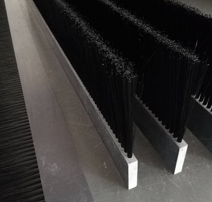 PBT Filament Gate Shockproof Flat Lath Metal Channel Strip Brushes