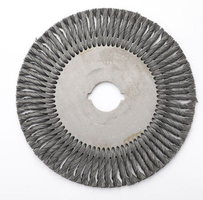 100*16mm Large Flat Stainless Steel Polished Wire Wheel Brush For Industrial Derusting